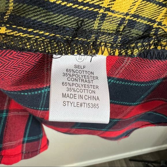 Fashion Nova plaid color block long sleeve button down - Picture 8 of 10